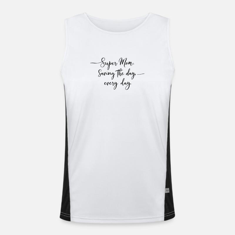 Muttertag Funktionelles Kontrast-Tank Top für Männer 
