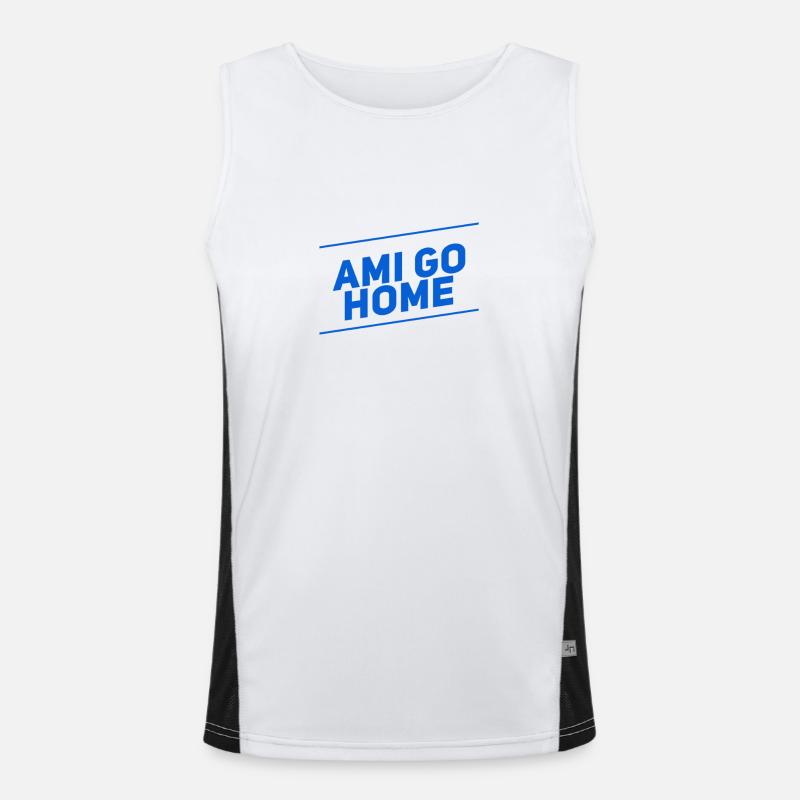 Enough Men's Functional Contrast Tank Top 