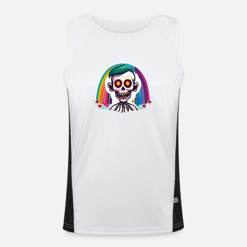 Pride Zombie 01 Funktionelles Kontrast-Tank Top für Männer 