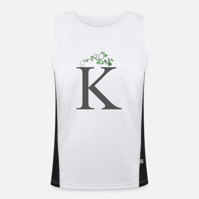 K avec trèfles Débardeur respirant contrasté Homme 