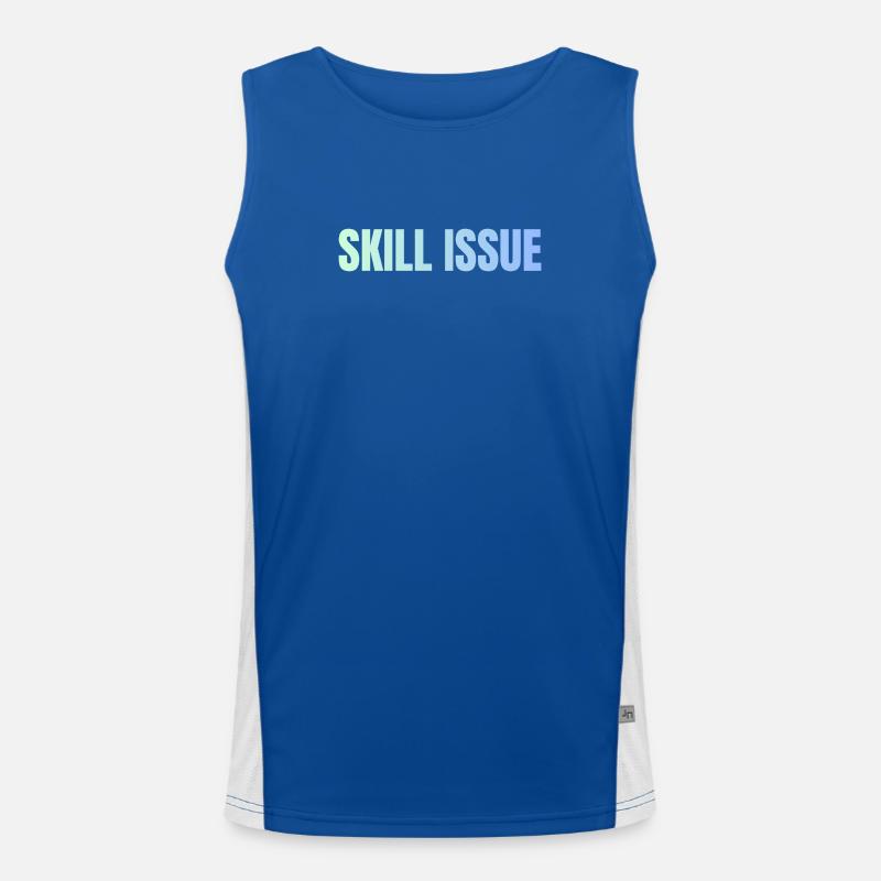 Skill Issue Gradient Funktionelles Kontrast-Tank Top für Männer 