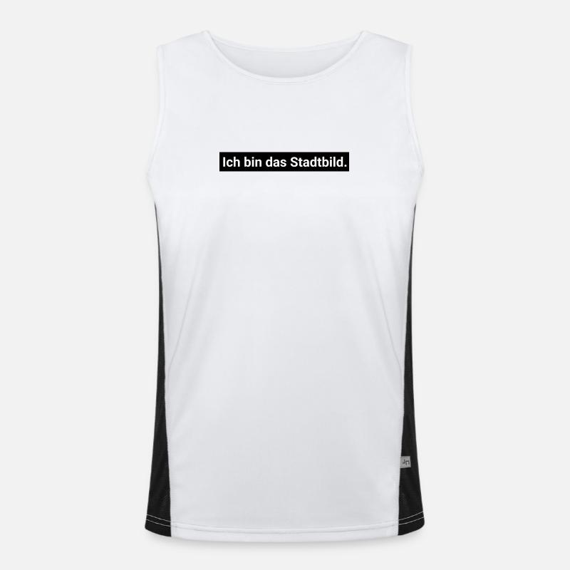 stadtbild Funktionelles Kontrast-Tank Top für Männer 