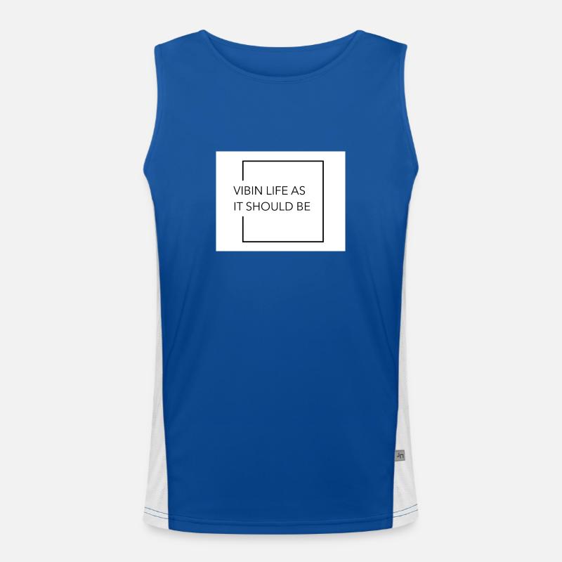 Vibin Life as it should be mode Geschenkidee Funktionelles Kontrast-Tank Top für Männer 