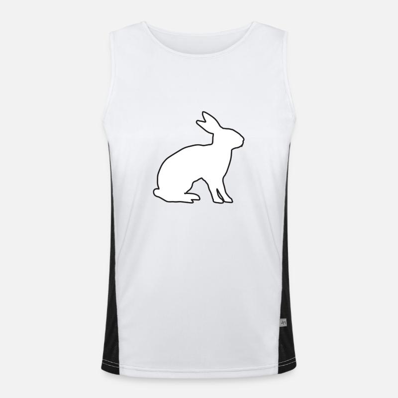 Hase Funktionelles Kontrast-Tank Top für Männer 