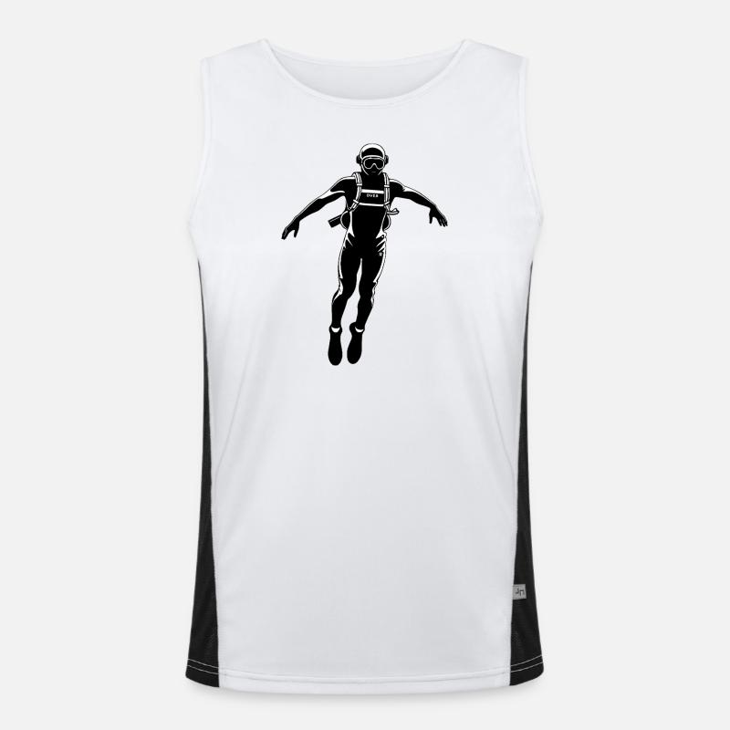 Plongeur - Hobby / Sport Sticker Débardeur respirant contrasté Homme 