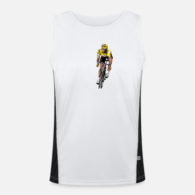 racing bicycle Men's Functional Contrast Tank Top 