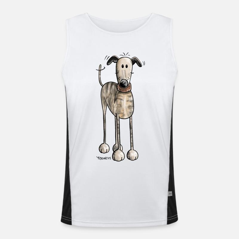 Galgo Espanol - Chien - Chiens - Cadeau Débardeur respirant contrasté Homme 