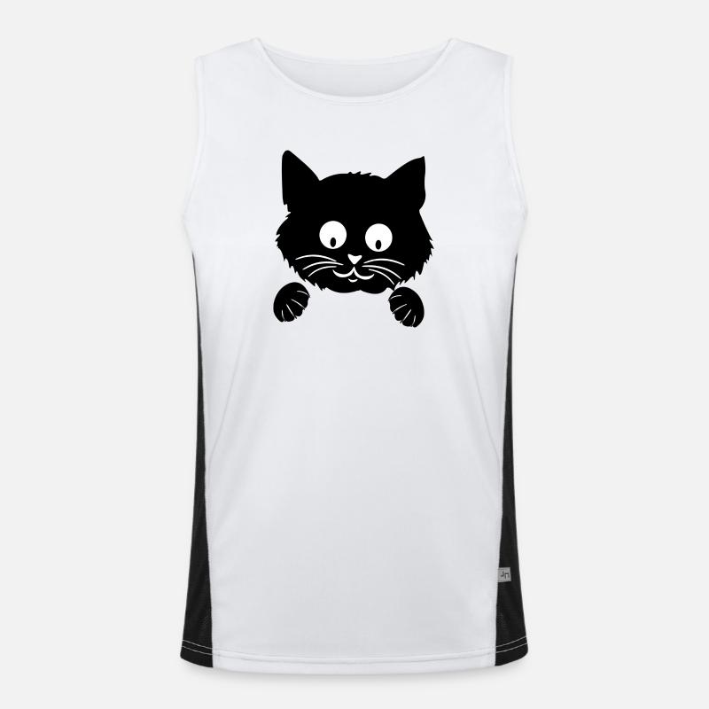 Cute Men's Functional Contrast Tank Top 