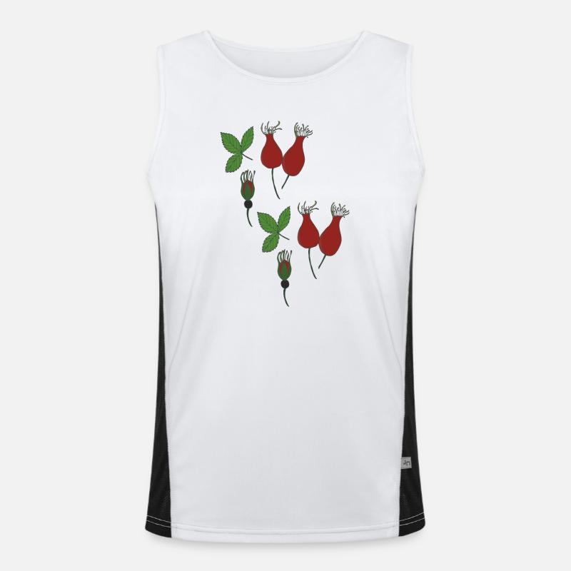 hagebutte style Funktionelles Kontrast-Tank Top für Männer 