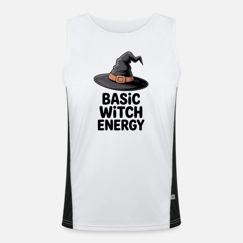Basic Witch Energy Men's Functional Contrast Tank Top 
