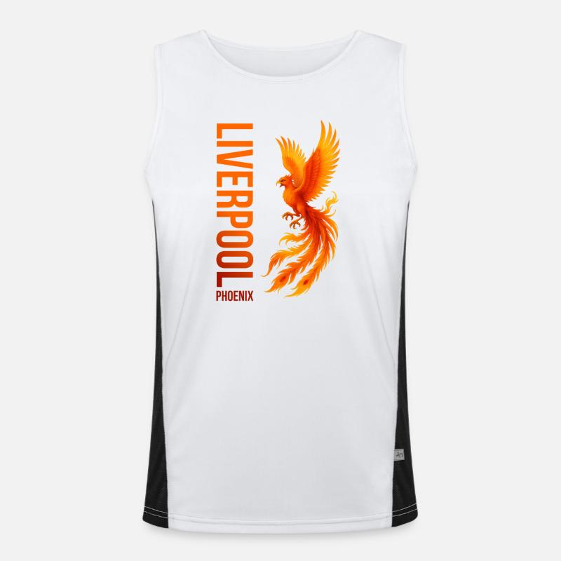 MAJESTÄTISCHER PHÖNIX FEUERVOGEL Funktionelles Kontrast-Tank Top für Männer 