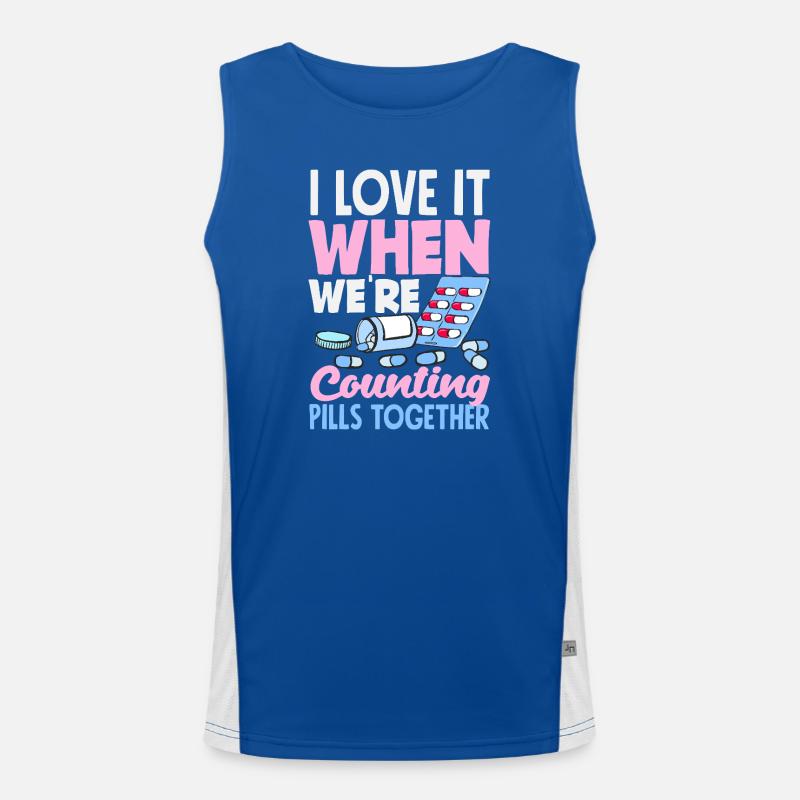 Pharmacist Pharmaceutical Technical Men's Functional Contrast Tank Top 