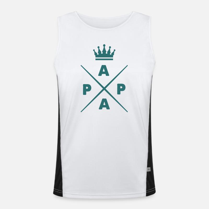 King Papa Men's Functional Contrast Tank Top 