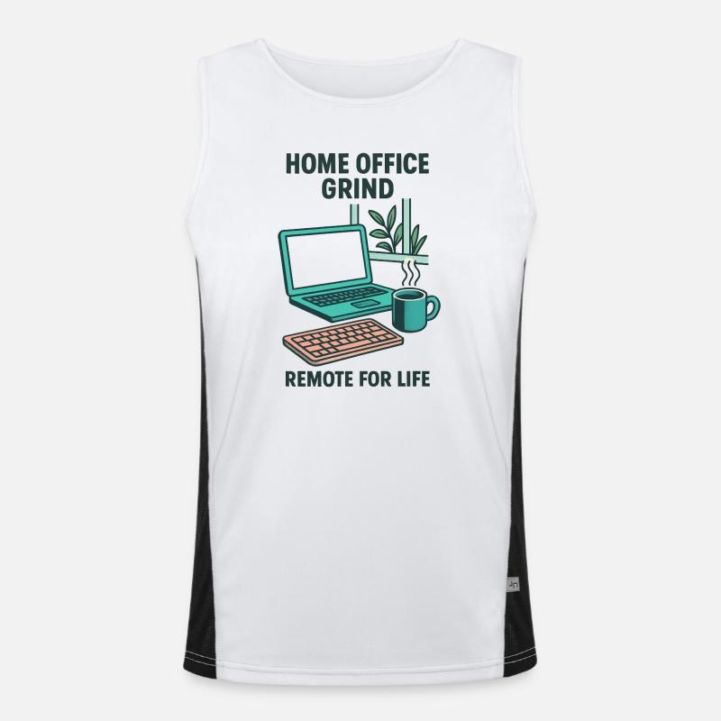 Design Homeoffice Grind-Setup Telearbeit Leise Funktionelles Kontrast-Tank Top für Männer 