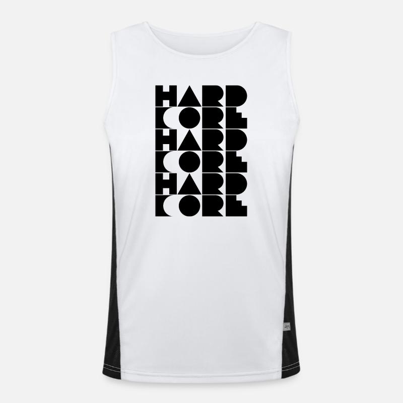 Conception typographique hardcore de logos Débardeur respirant contrasté Homme 