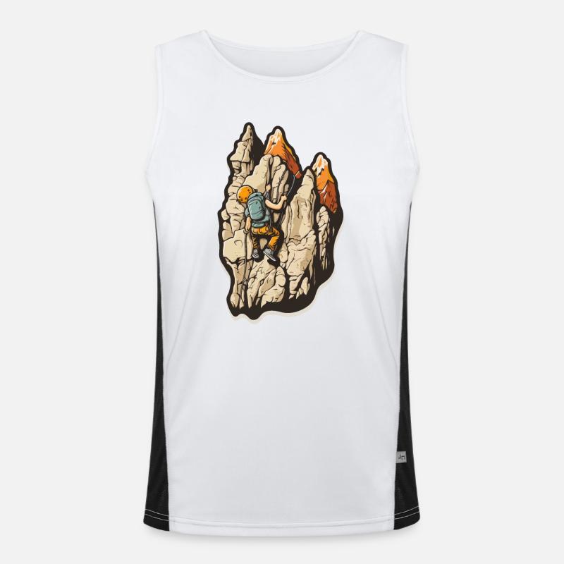 Performance de pointe: Escalade Débardeur respirant contrasté Homme 