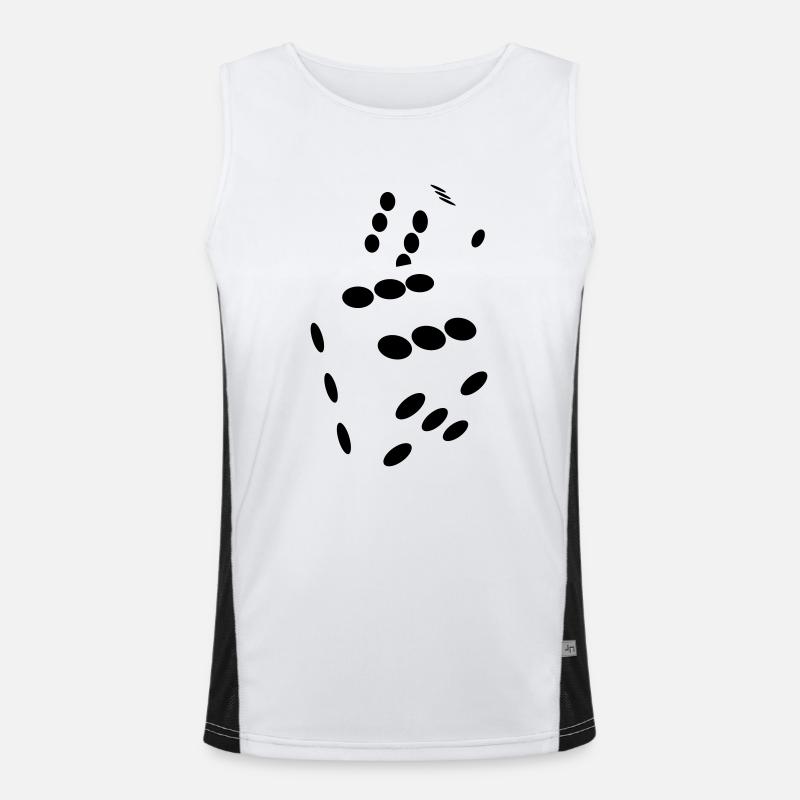 dices_dots_1clr Men's Functional Contrast Tank Top 