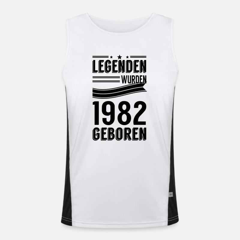 1982 Funktionelles Kontrast-Tank Top für Männer 
