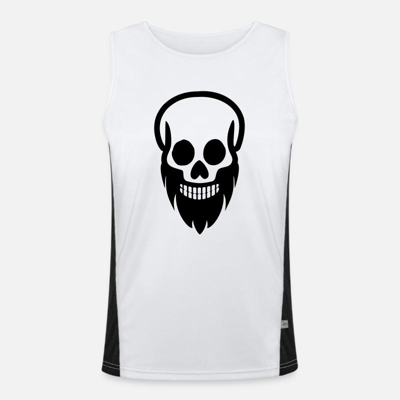 Skull Beard Men's Functional Contrast Tank Top 