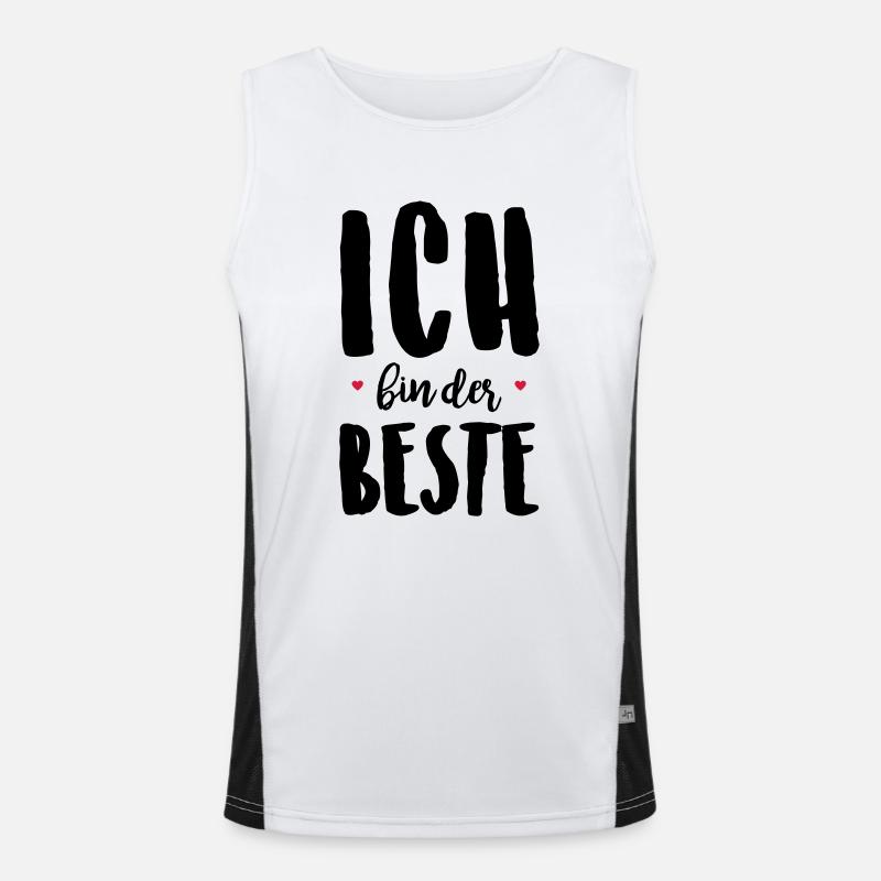 Ich bin der Beste Funktionelles Kontrast-Tank Top für Männer 