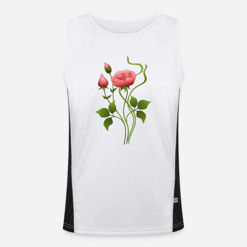 Fleur Débardeur respirant contrasté Homme 