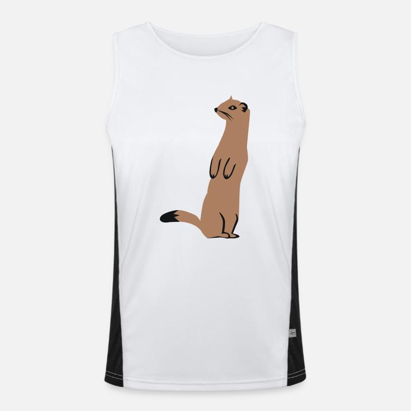 Weasel - Ermine Men's Functional Contrast Tank Top 