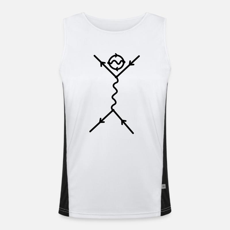 feyn-man Funktionelles Kontrast-Tank Top für Männer 