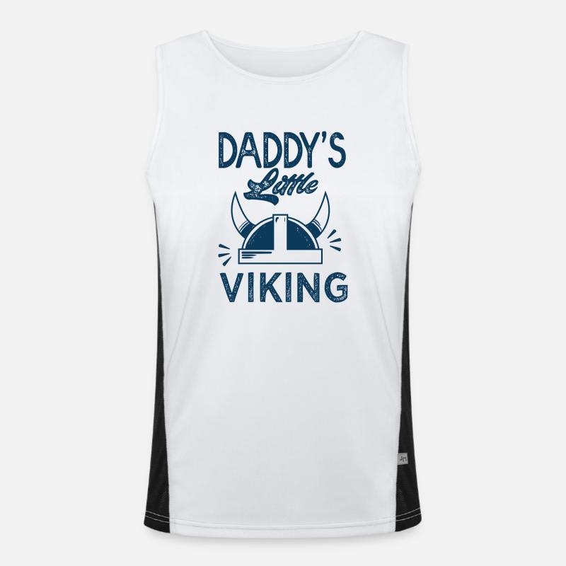 petit viking de papa naissance grossesse Débardeur respirant contrasté Homme 
