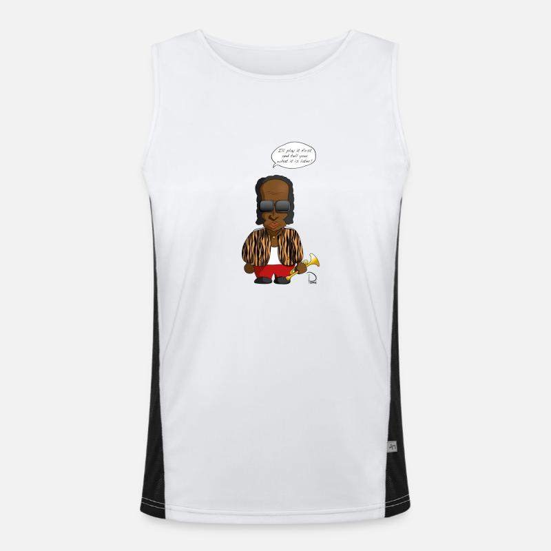 Miles Davis Funktionelles Kontrast-Tank Top für Männer 
