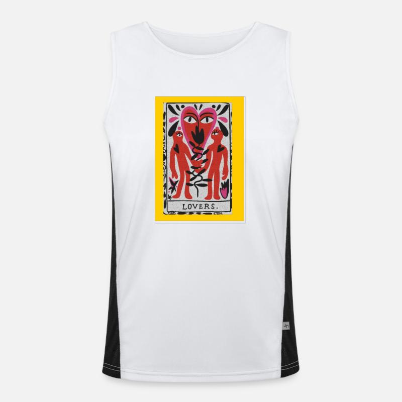lovers card Funktionelles Kontrast-Tank Top für Männer 