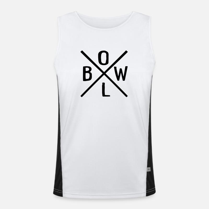 bowling Men's Functional Contrast Tank Top 