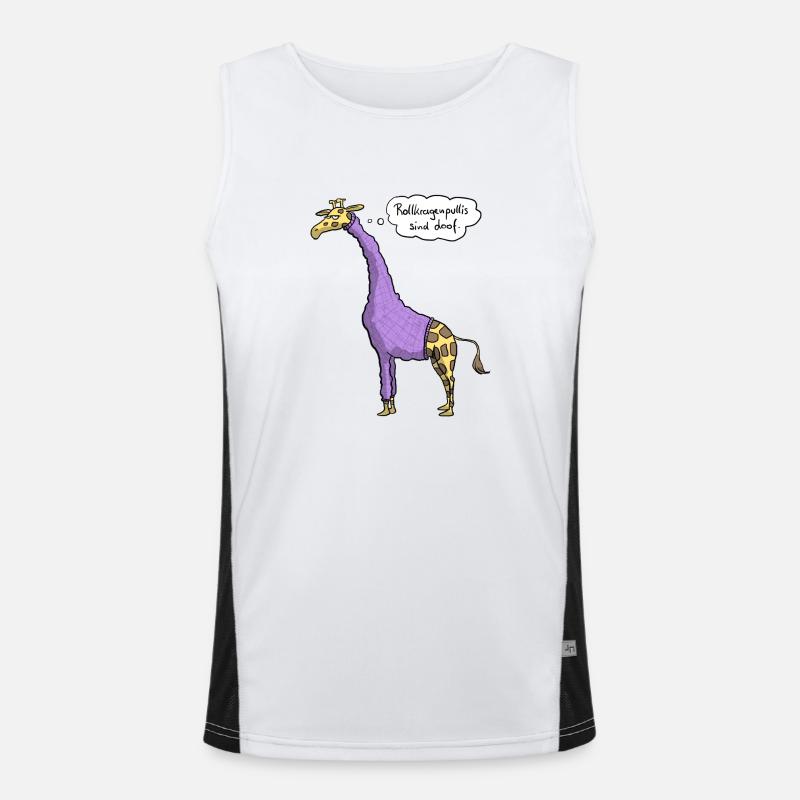 Giraffe Rollkragenpulli Funktionelles Kontrast-Tank Top für Männer 