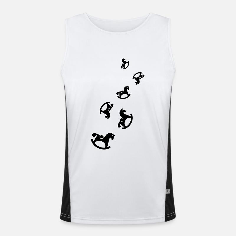 Cheval à bascule Jouet Bébé Débardeur respirant contrasté Homme 