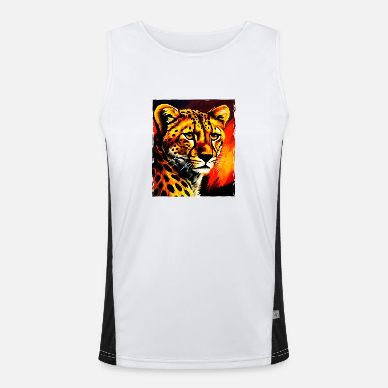 Portrait de guépard Débardeur respirant contrasté Homme 