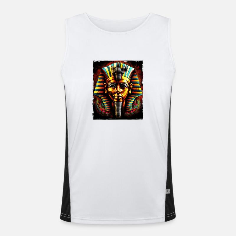 Pharaoh Antique Symbol Men's Functional Contrast Tank Top 