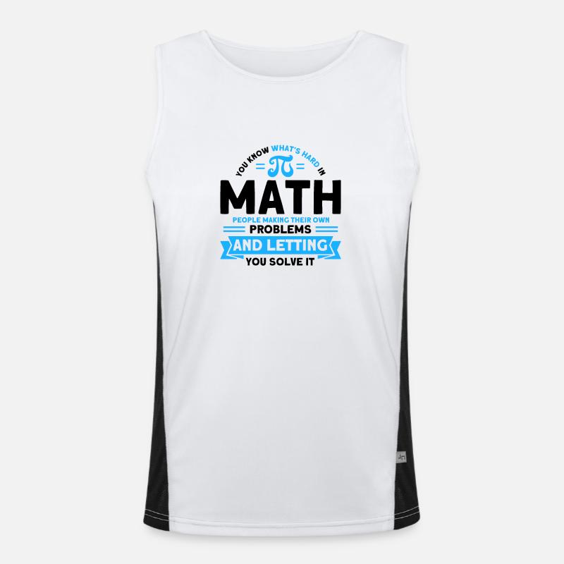 Math Mathématiques Sciences Math Cadeau Débardeur respirant contrasté Homme 