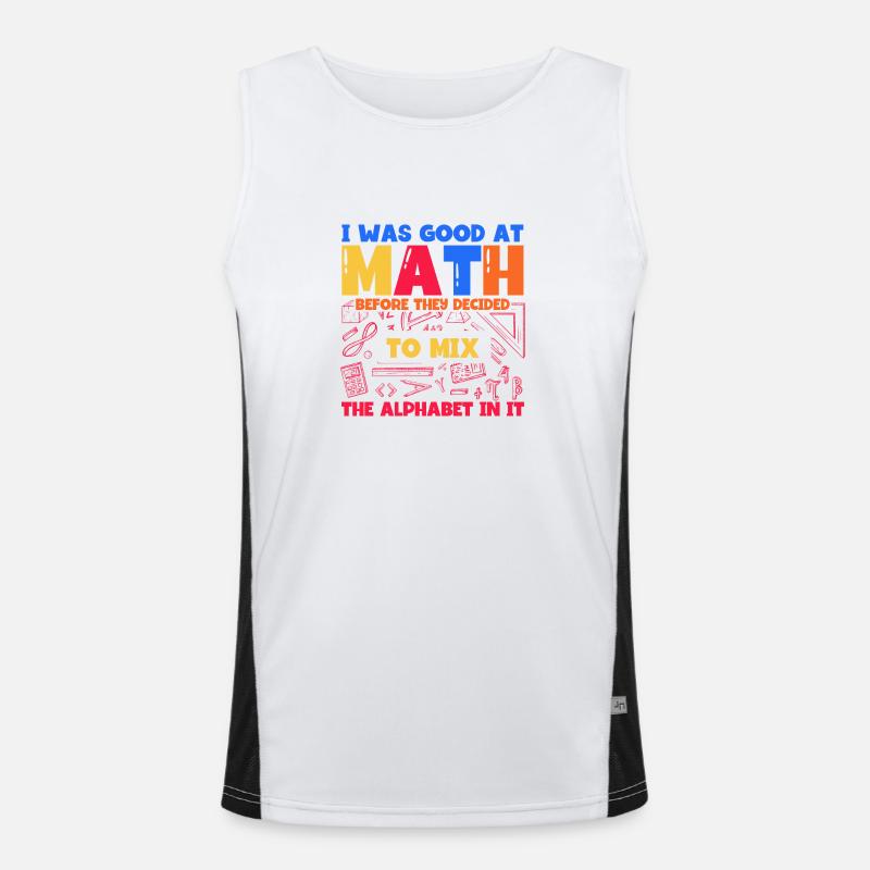 Math Mathématiques Sciences Math Cadeau Débardeur respirant contrasté Homme 