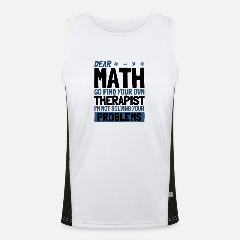 Math Mathématiques Sciences Math Cadeau Débardeur respirant contrasté Homme 