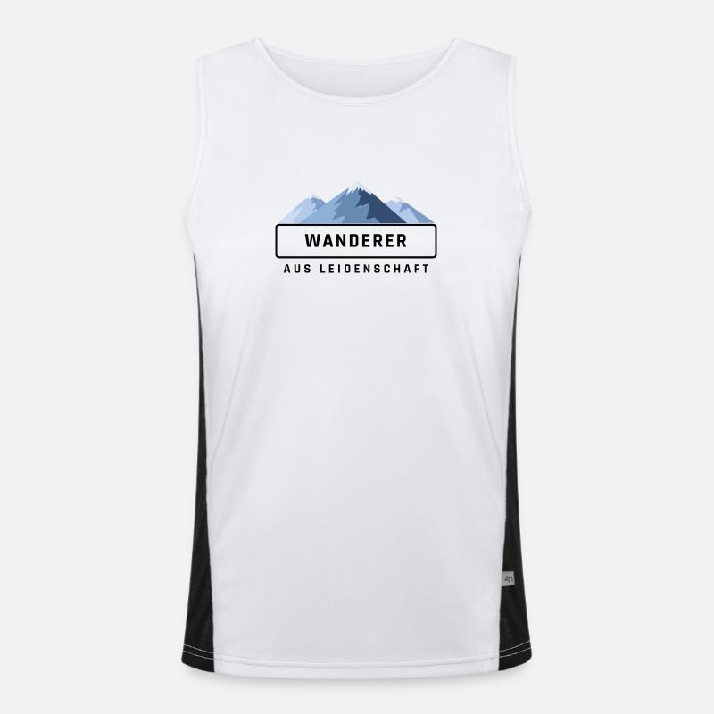 Wanderer Funktionelles Kontrast-Tank Top für Männer 