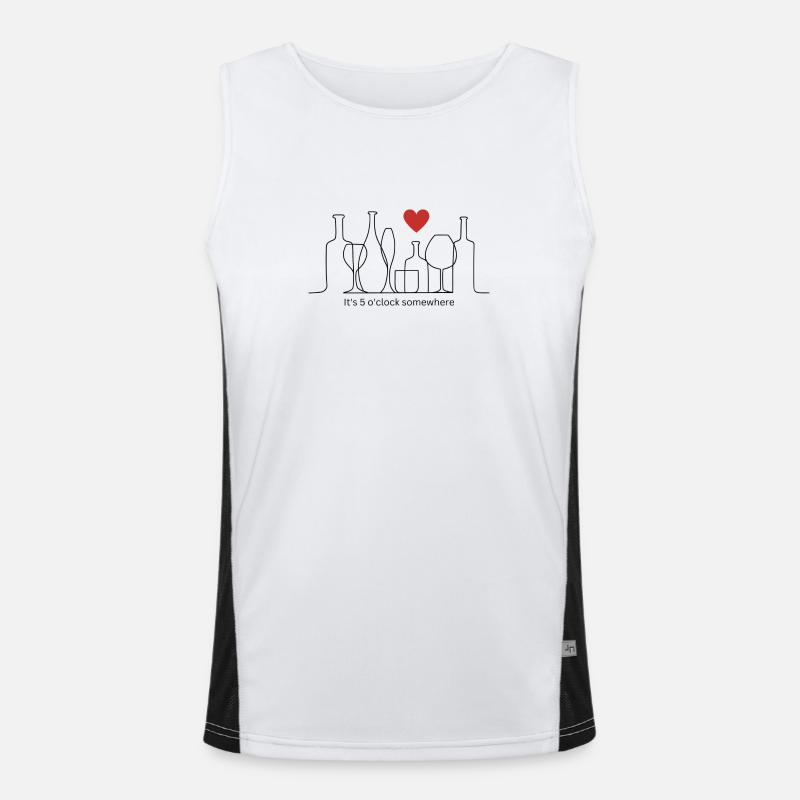 It's 5 o'clock somewhere Funktionelles Kontrast-Tank Top für Männer 