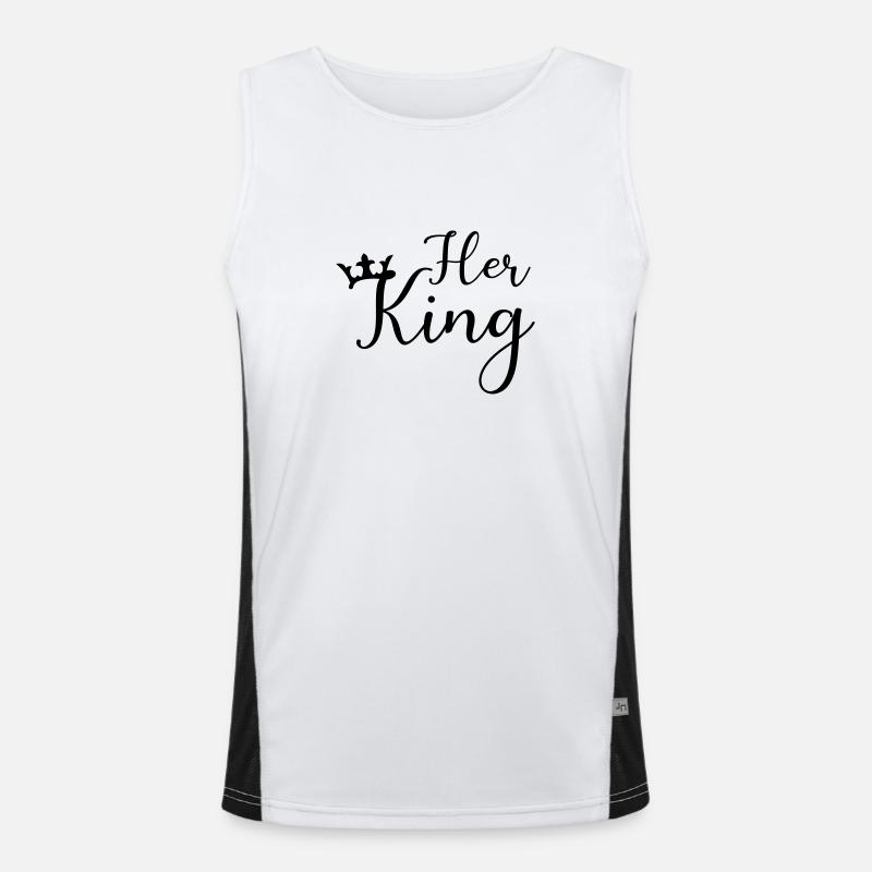 her king Men's Functional Contrast Tank Top 