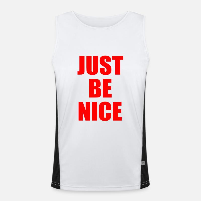 Just be nice Débardeur respirant contrasté Homme 