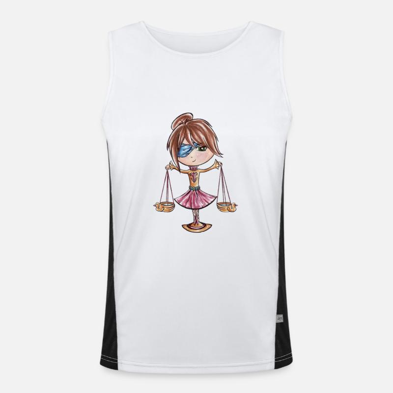 Zodiac: Libra Men's Functional Contrast Tank Top 
