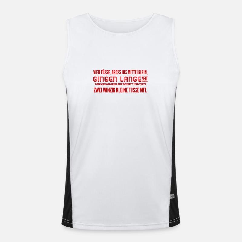 Pregnancy Birth Men's Functional Contrast Tank Top 