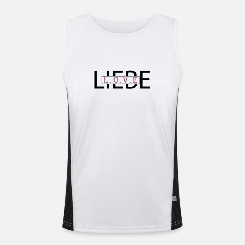 L.O.V.E Funktionelles Kontrast-Tank Top für Männer 