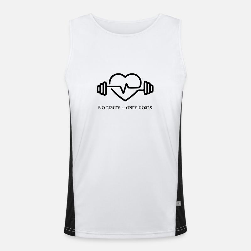 🚀 No Limits – Only Goals Gift Idea Men's Functional Contrast Tank Top 
