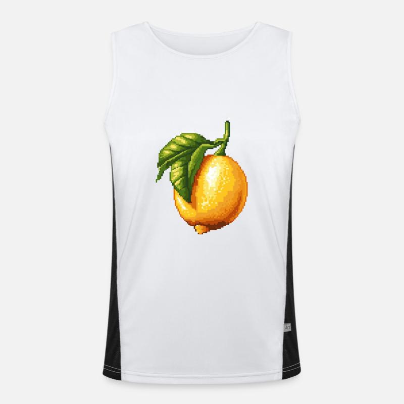 Icône Pixel Citron Débardeur respirant contrasté Homme 