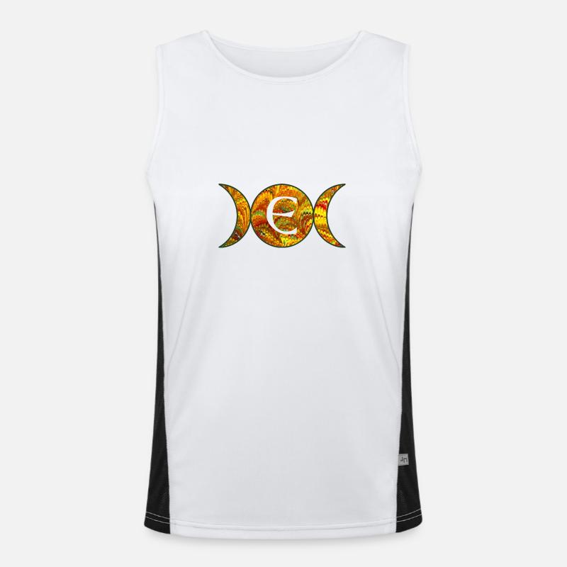 Moon Phases E 38 E Men's Functional Contrast Tank Top 