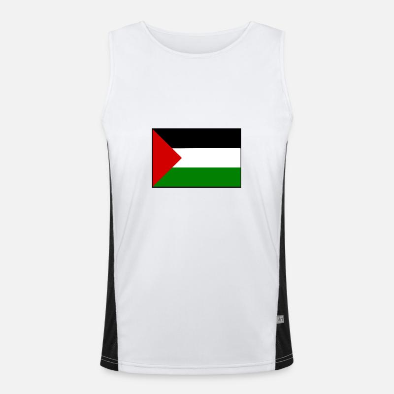 Palestina Funktionelles Kontrast-Tank Top für Männer 