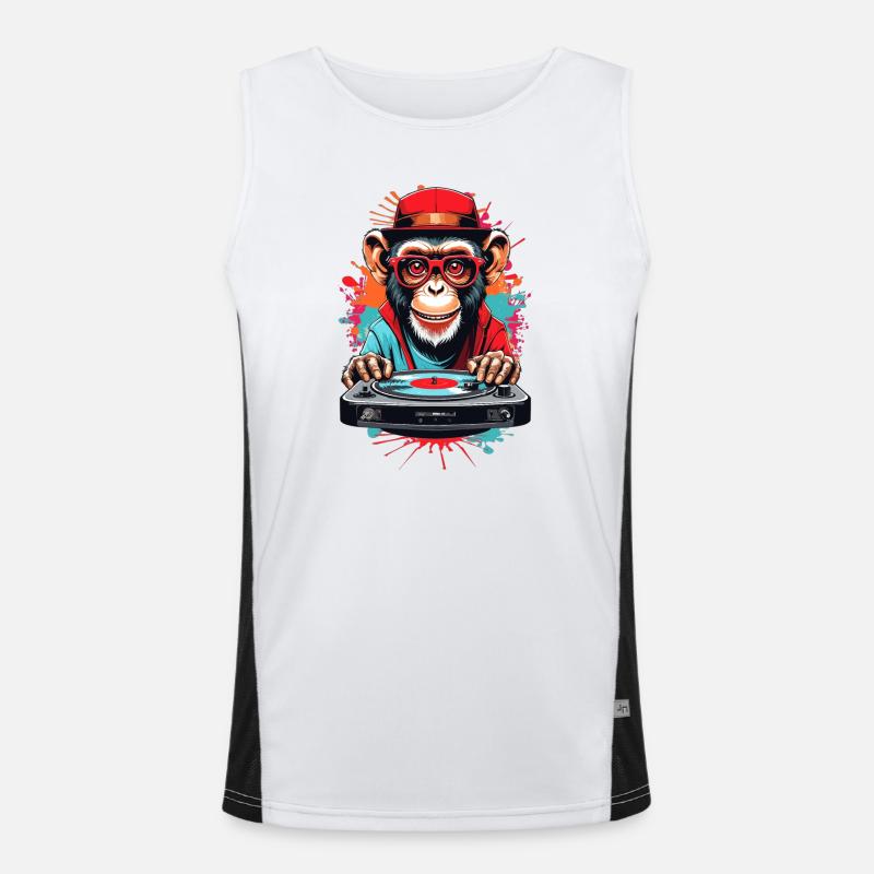 Monkey DJ Men's Functional Contrast Tank Top 